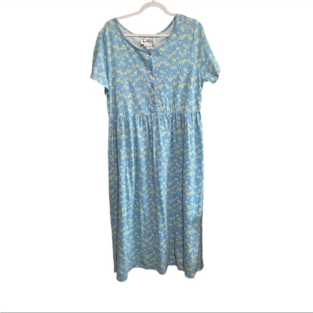 Vintage Lilly Pulitzer Sand Dollar, Turtle Midi Dress, in Excellent Condition - Picture 3 of 6